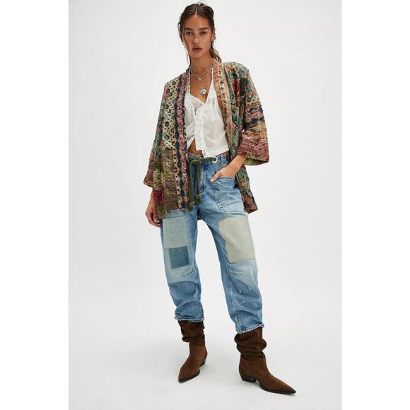 Magnolia Pearl Jackets & Blazers - NWT Magnolia Pearl Versailles Cotton Quilted Julian Floral Kimono O/S